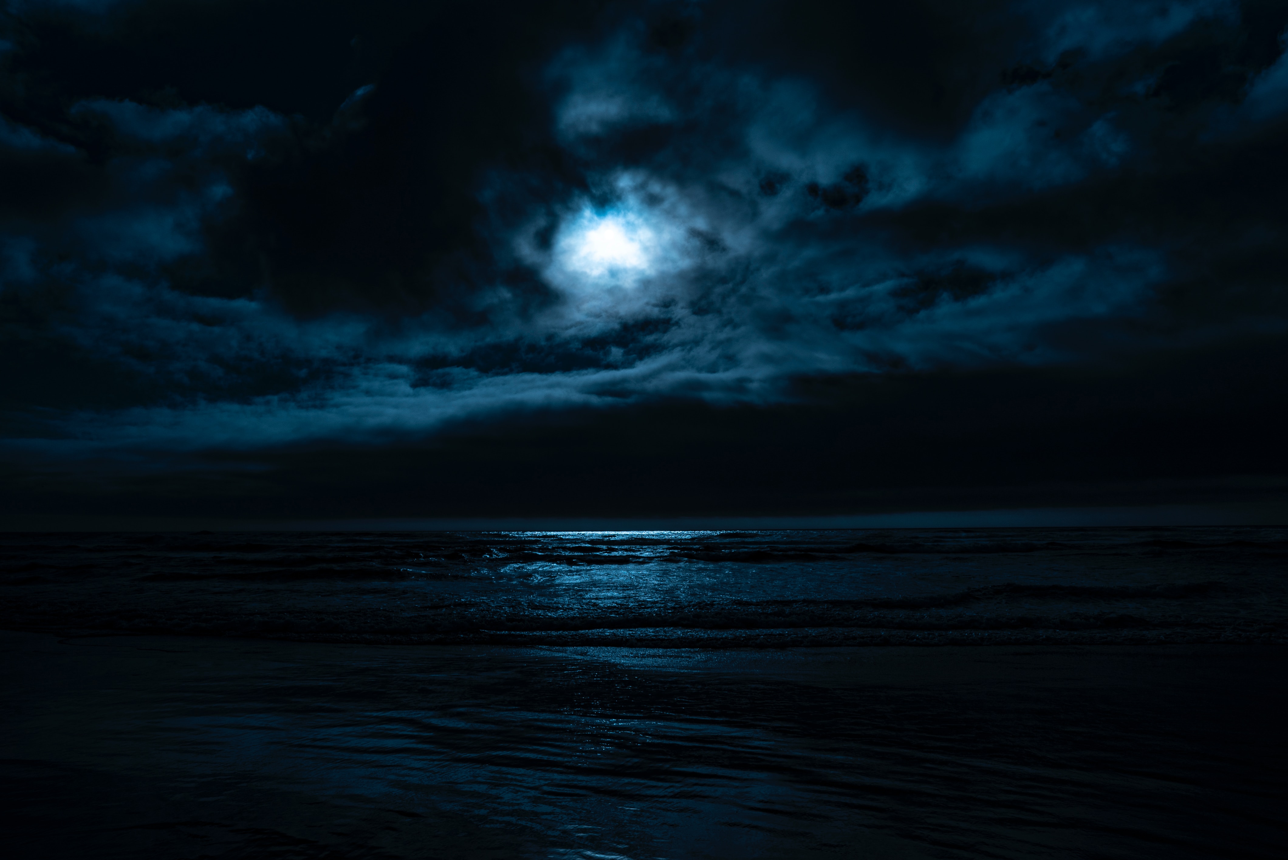 The sea after dark